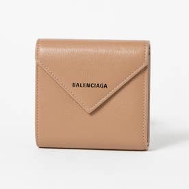BALENCIAGA 二つ折り財布 ベージュ ロゴ バレンシアガ BALENCIAGA 財布 （ベージュ） -waja bazar - 海外