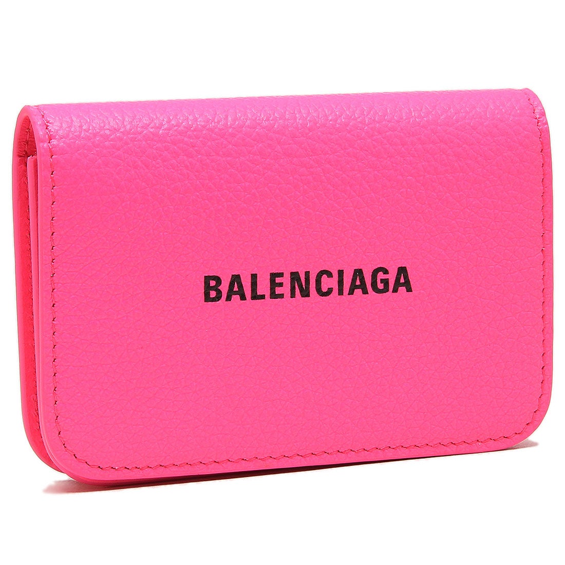 バレンシアガ BALENCIAGA カードケース キャッシュ ピンク ブラック レディース BALENCIAGA 594220 2UQ13 5662  （FLUO PINK L BLACK）