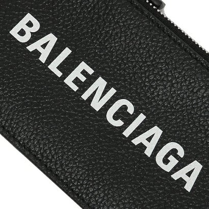 バレンシアガ BALENCIAGA フラグメントケース キャッシュ コインケース ネックストラップ ブラック ユニセックス BALENCIAGA 5945481 IZI3 1090 （BLACK WHITE）｜詳細画像