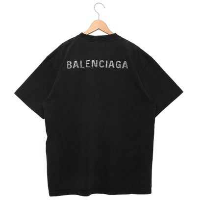 バレンシアガ BALENCIAGA Tシャツ カットソー ブラック レディース BALENCIAGA 641655 TNVU3 1073 （BLACK）｜詳細画像