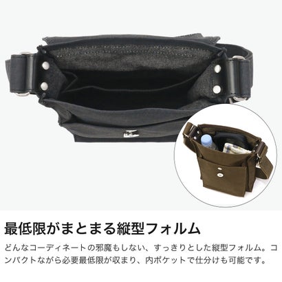 バギーポート BAGGY PORT ショルダーバッグ メンズ レディース ブランド バッグ 小さめ 帆布 斜めがけ 大人 軽量 軽い 難燃 耐水 カジュアル 斜めがけバッグ ミニショルダー 日本製 シェルターダック INS-601 （MUSTARD）｜詳細画像