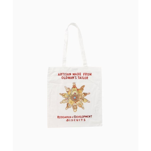 【R&D.M.Co/オールドマンズテイラー】BISCUIT TOTE トートバッグ （ホワイト）
