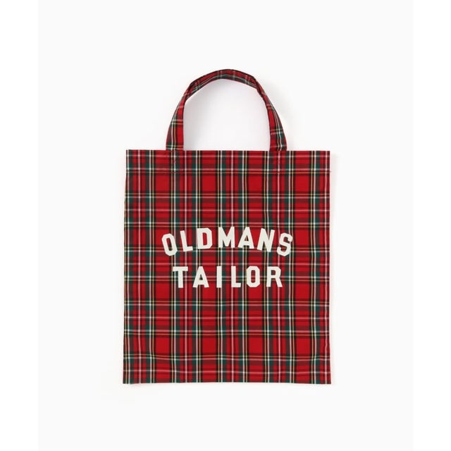 【R&D.M.Co/オールドマンズテイラー】OMT MINI TOTE CHECK トートバッグ （レッド）