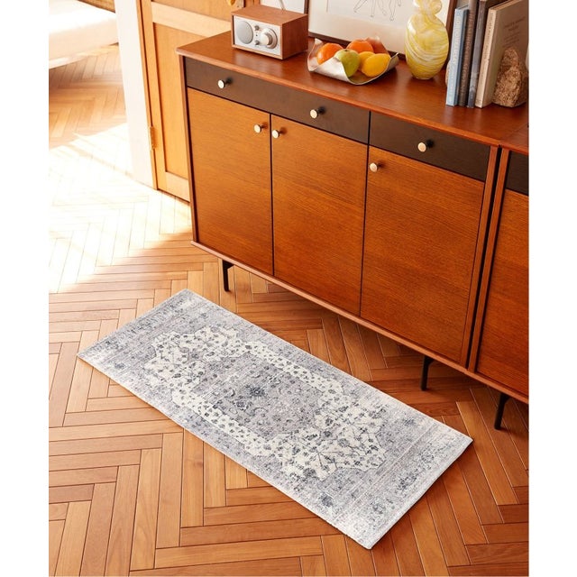 CRESTWOOD MAT 50X120 クレストウッド ラグ （グレー）