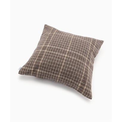 PLAID CUSHION COVER　クッションカバー 45cm（ブラウン）｜詳細画像