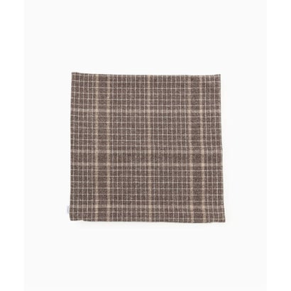 PLAID CUSHION COVER　クッションカバー 45cm（ブラウン）｜詳細画像