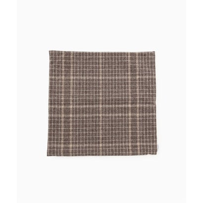 PLAID CUSHION COVER　クッションカバー 45cm（ブラウン）｜詳細画像