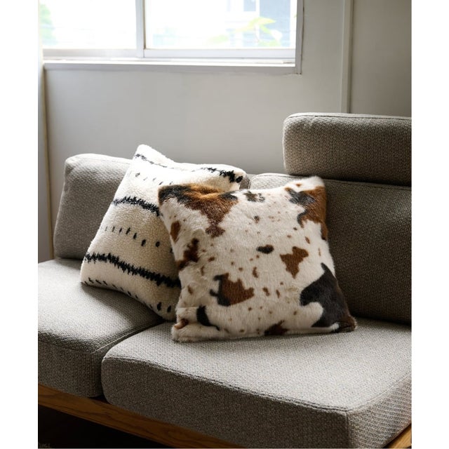 COW PT CUSHION COVER　クッションカバー 45cm（ナチュラル）