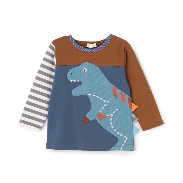 ダイナソー長袖Tシャツ （紺）