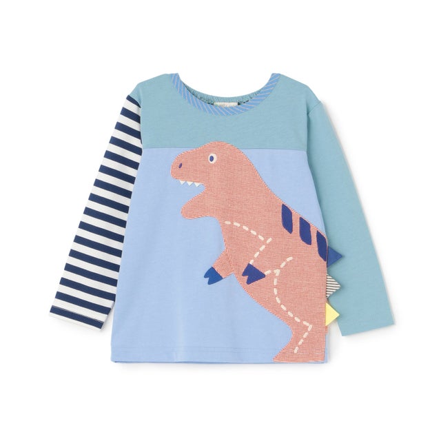 ダイナソー長袖Tシャツ （ブルー）