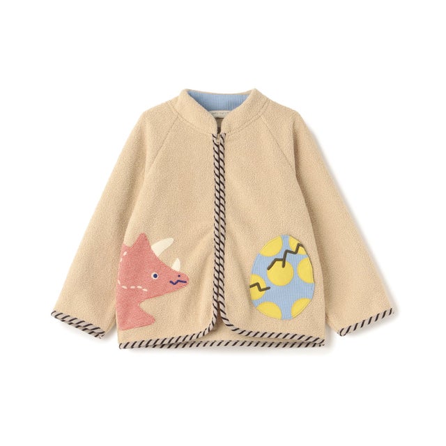 たまごポケット恐竜ブルゾン （ベージュ）