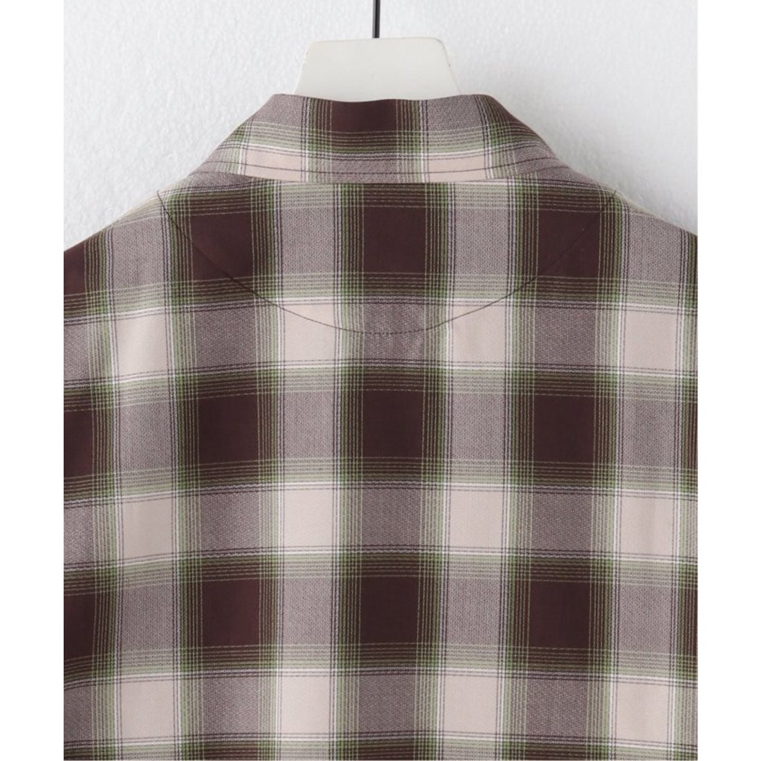 パルプ PULP 【JIEDA / ジエダ】CHECK ZIP SHIRT （ベージュ