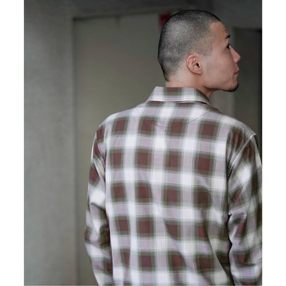 パルプ PULP 【JIEDA / ジエダ】CHECK ZIP SHIRT （ベージュ