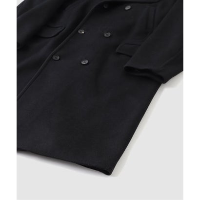 MATSUFUJI / マツフジ DOUBLE BREASTED MELTON COAT （ブラック）｜詳細画像