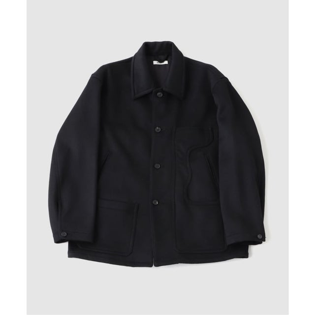 MATSUFUJI / マツフジ CONNECTED POCKETS MELTON JKT （ブラック）