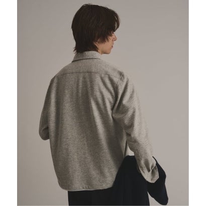 via / ヴァイア COZY KNIT SHIRT （グレーA）｜詳細画像