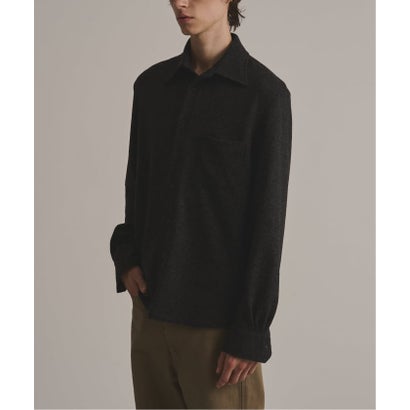 via / ヴァイア COZY KNIT SHIRT （グレーA）｜詳細画像