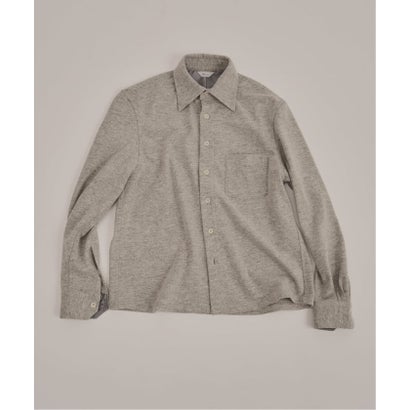 via / ヴァイア COZY KNIT SHIRT （グレーA）｜詳細画像