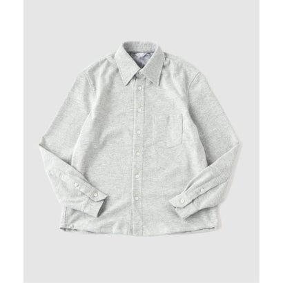 via / ヴァイア COZY KNIT SHIRT （グレーA）｜詳細画像