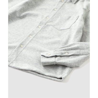 via / ヴァイア COZY KNIT SHIRT （グレーA）｜詳細画像
