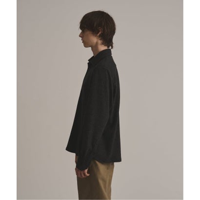 via / ヴァイア COZY KNIT SHIRT （グレーA）｜詳細画像