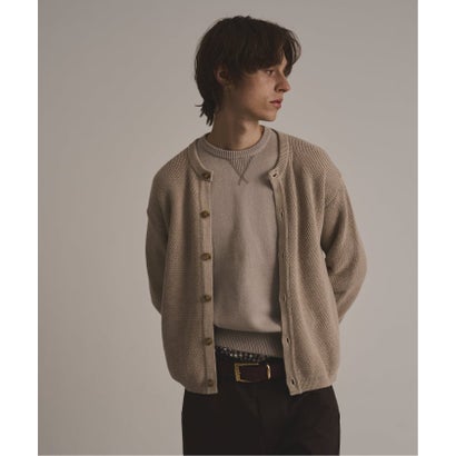 パルプ PULP via / ヴァイア CREWNECK CARDIGAN （ネイビー）｜詳細画像