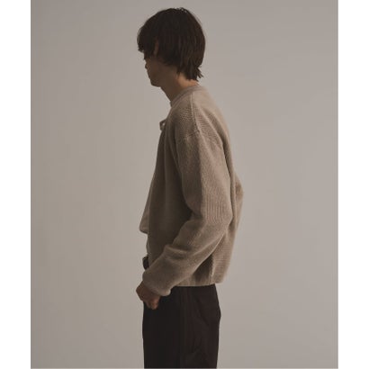 パルプ PULP via / ヴァイア CREWNECK CARDIGAN （ベージュ）｜詳細画像