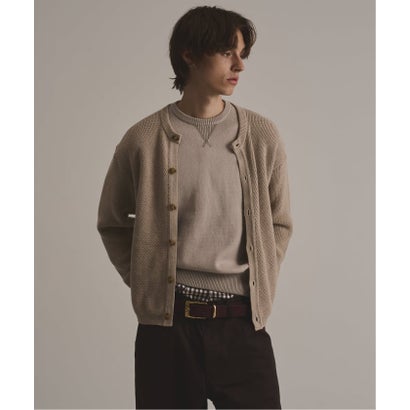パルプ PULP via / ヴァイア CREWNECK CARDIGAN （グレー）｜詳細画像