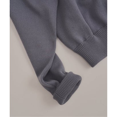 via / ヴァイア V GUSSET KNIT CREWNECK （グリーン B）｜詳細画像