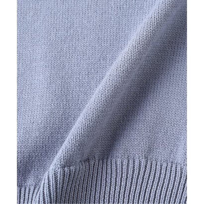 via / ヴァイア V GUSSET KNIT CREWNECK （グリーン B）｜詳細画像