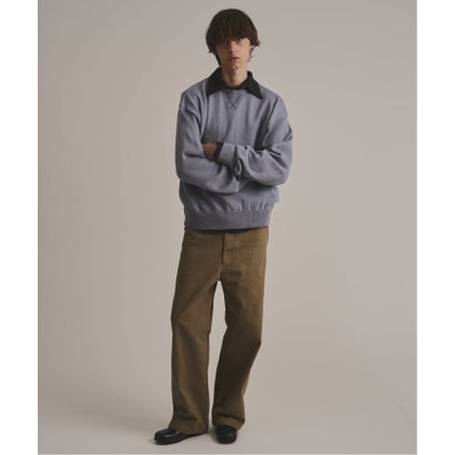 via / ヴァイア V GUSSET KNIT CREWNECK （グリーン B）｜詳細画像
