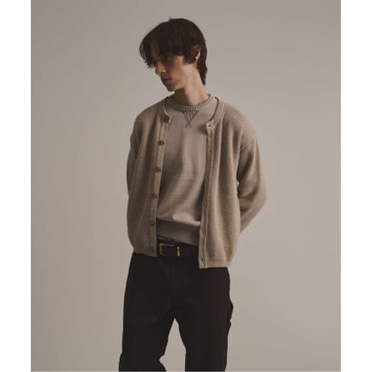 via / ヴァイア V GUSSET KNIT CREWNECK （グリーン B）｜詳細画像