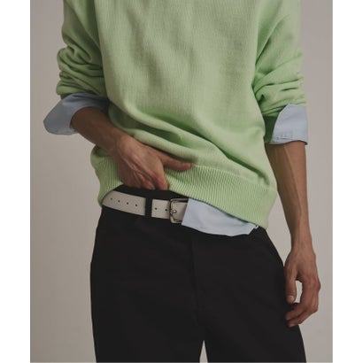 via / ヴァイア V GUSSET KNIT CREWNECK （グリーン B）｜詳細画像