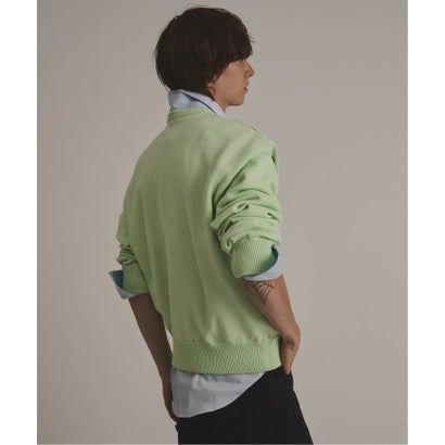 via / ヴァイア V GUSSET KNIT CREWNECK （グレーA）｜詳細画像