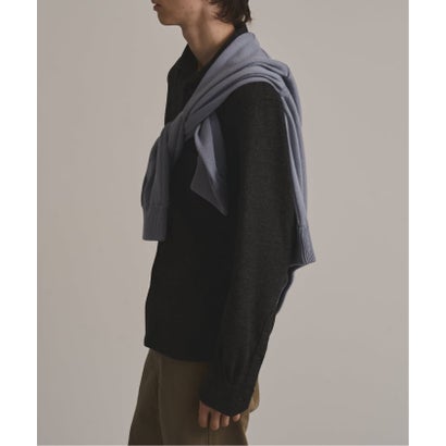 via / ヴァイア V GUSSET KNIT CREWNECK （グレーA）｜詳細画像