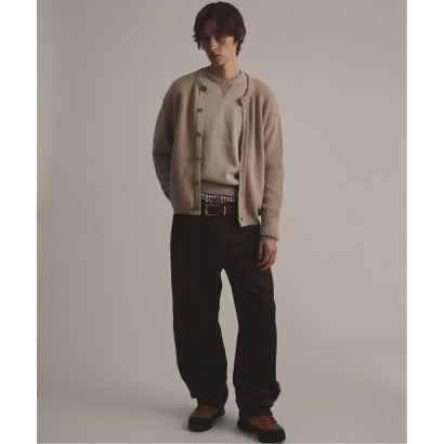 via / ヴァイア V GUSSET KNIT CREWNECK （ベージュ）｜詳細画像