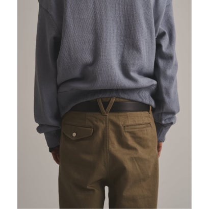 via / ヴァイア V GUSSET KNIT CREWNECK （ベージュ）｜詳細画像