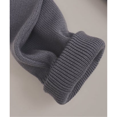via / ヴァイア V GUSSET KNIT CREWNECK （ベージュ）｜詳細画像