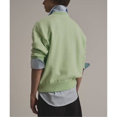 via / ヴァイア V GUSSET KNIT CREWNECK （ベージュ）｜詳細画像