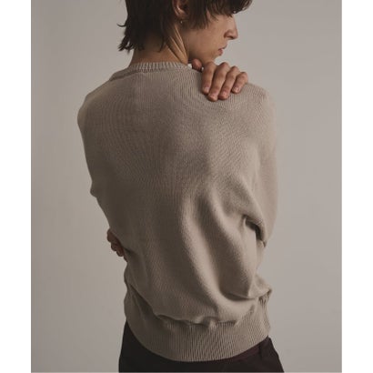 via / ヴァイア V GUSSET KNIT CREWNECK （ベージュ）｜詳細画像