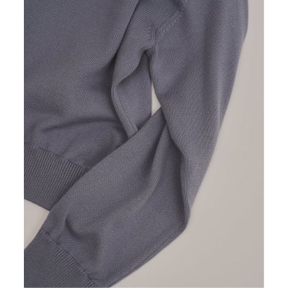 via / ヴァイア V GUSSET KNIT CREWNECK （ベージュ）｜詳細画像