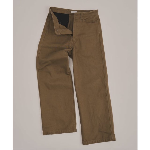 via / ヴァイア DENIM TROUSERS （カーキ）