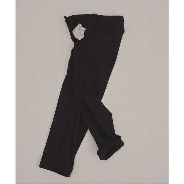 via / ヴァイア LOOSE FIT PAINTER PANTS （ブラック）
