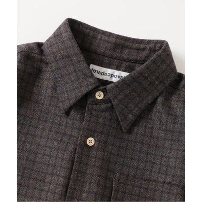 cabaret poval / キャバレーポバール REWOOL PLAID LS SHIRT （ベージュ）｜詳細画像