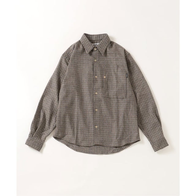 cabaret poval / キャバレーポバール REWOOL PLAID LS SHIRT （ベージュ）