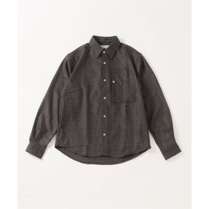 cabaret poval / キャバレーポバール REWOOL PLAID LS SHIRT （ブラウン）｜詳細画像