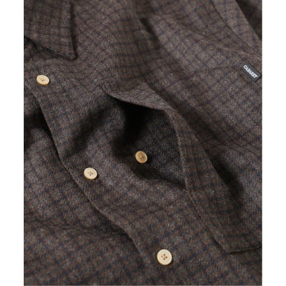 cabaret poval / キャバレーポバール REWOOL PLAID LS SHIRT （ブラウン）｜詳細画像