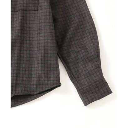 cabaret poval / キャバレーポバール REWOOL PLAID LS SHIRT （ブラウン）｜詳細画像