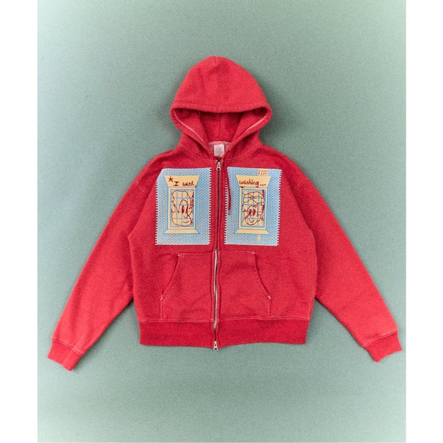 UK ARTIST PROJECT 【LEOMI】 ZIP HOODIE （レッド）