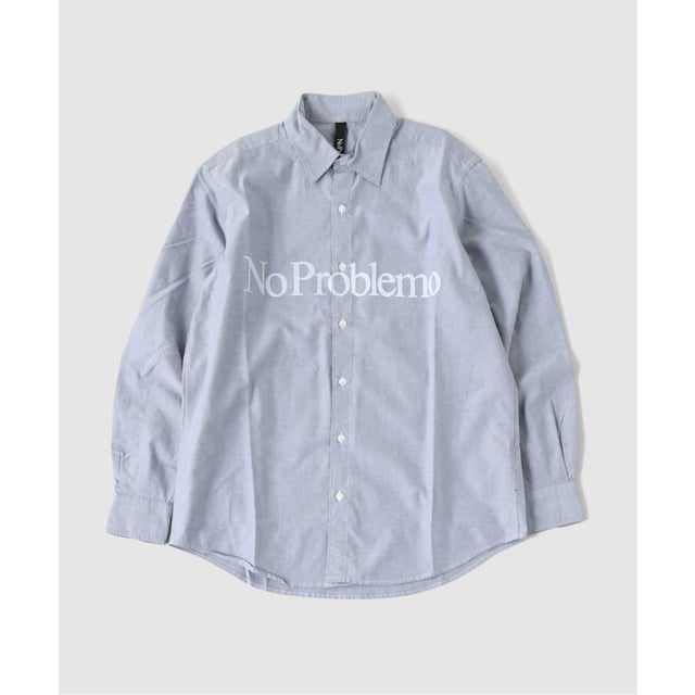 No Problemo /ノープロブレモ NO PROBLEMO OXFORD LS SHIRT （ブルー）